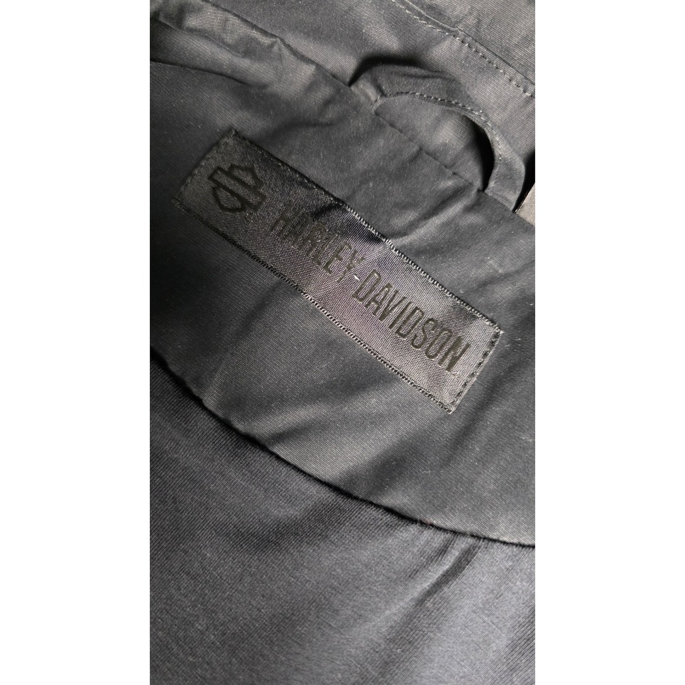 Harley-Davidson Logo Moto Black Biker Vest Premium Streetwear Y2k Utility - Picture 7 of 8